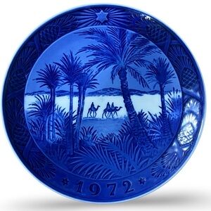 1972 Royal Copenhagen Christmas Plate “In the Desert" /“Osterland”
